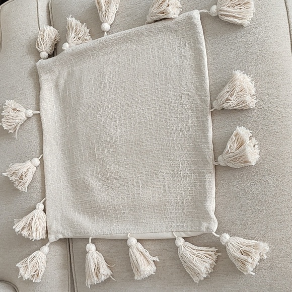 Cotton Accent Pillow Cover SET of 2 - Picture 3 of 9